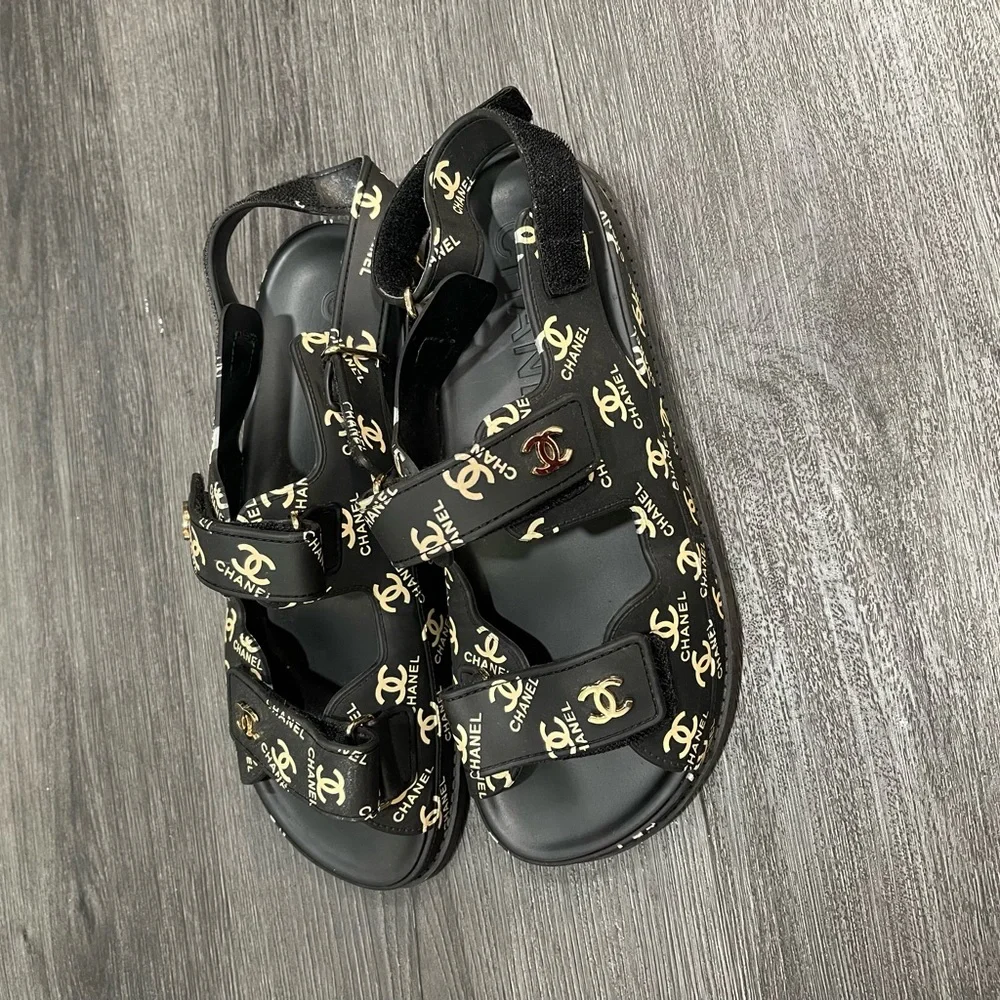 Dad Sandals with Gold Accents - Picture 11 of 12